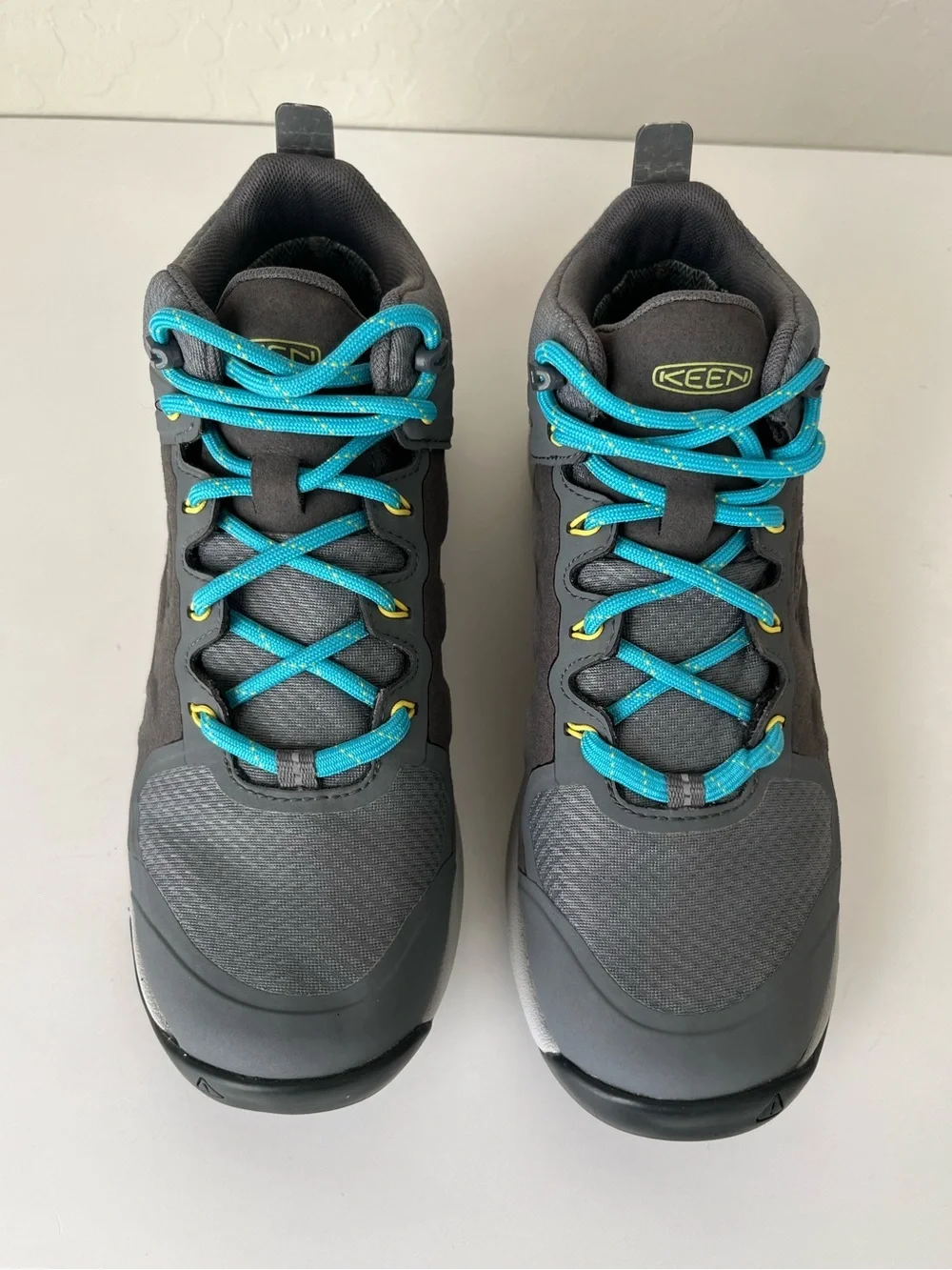 Keen Explore mid waterproof hiking boots lightweight grey 7.5